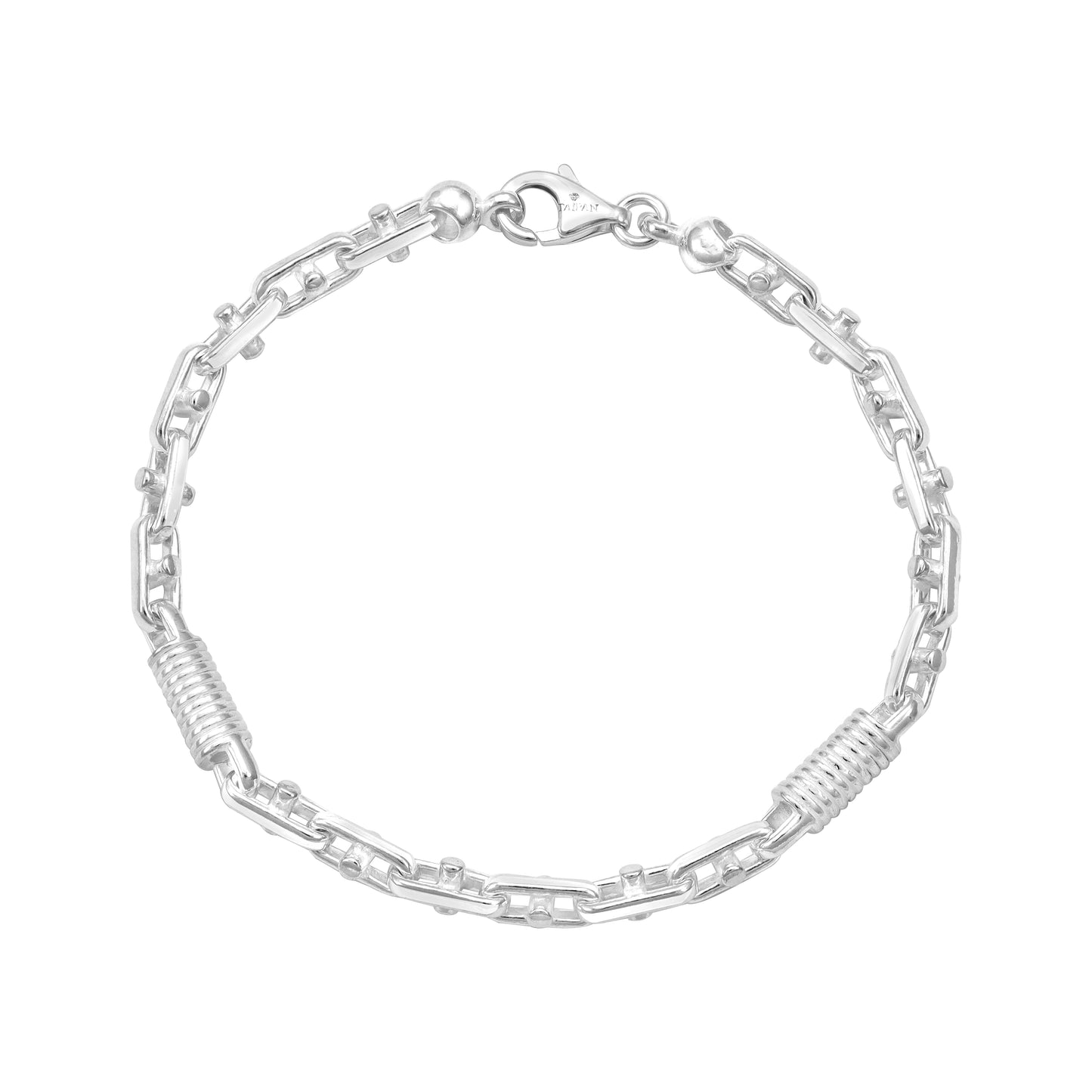 5mm Monte Carlo kette Armband - 925 Silber ver.2
