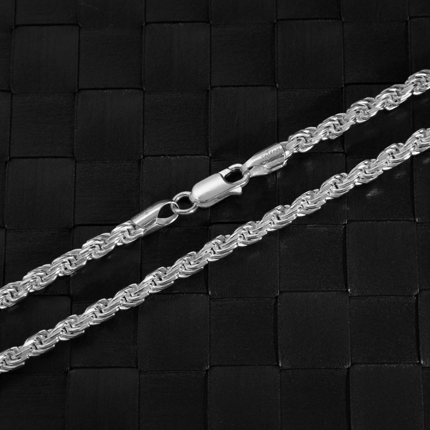 Kordelkette Rope Chain 2,3mm breit 42cm lang massiv 925 Sterling Silber (K1021)
