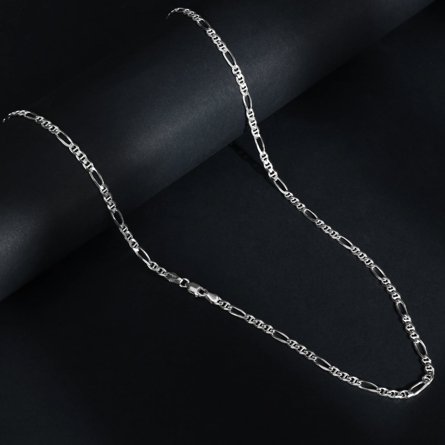 Figarucci Kette 4mm breit 70cm lang 925 Sterlingsilber Made in Italy (K598) - Taipan Schmuck