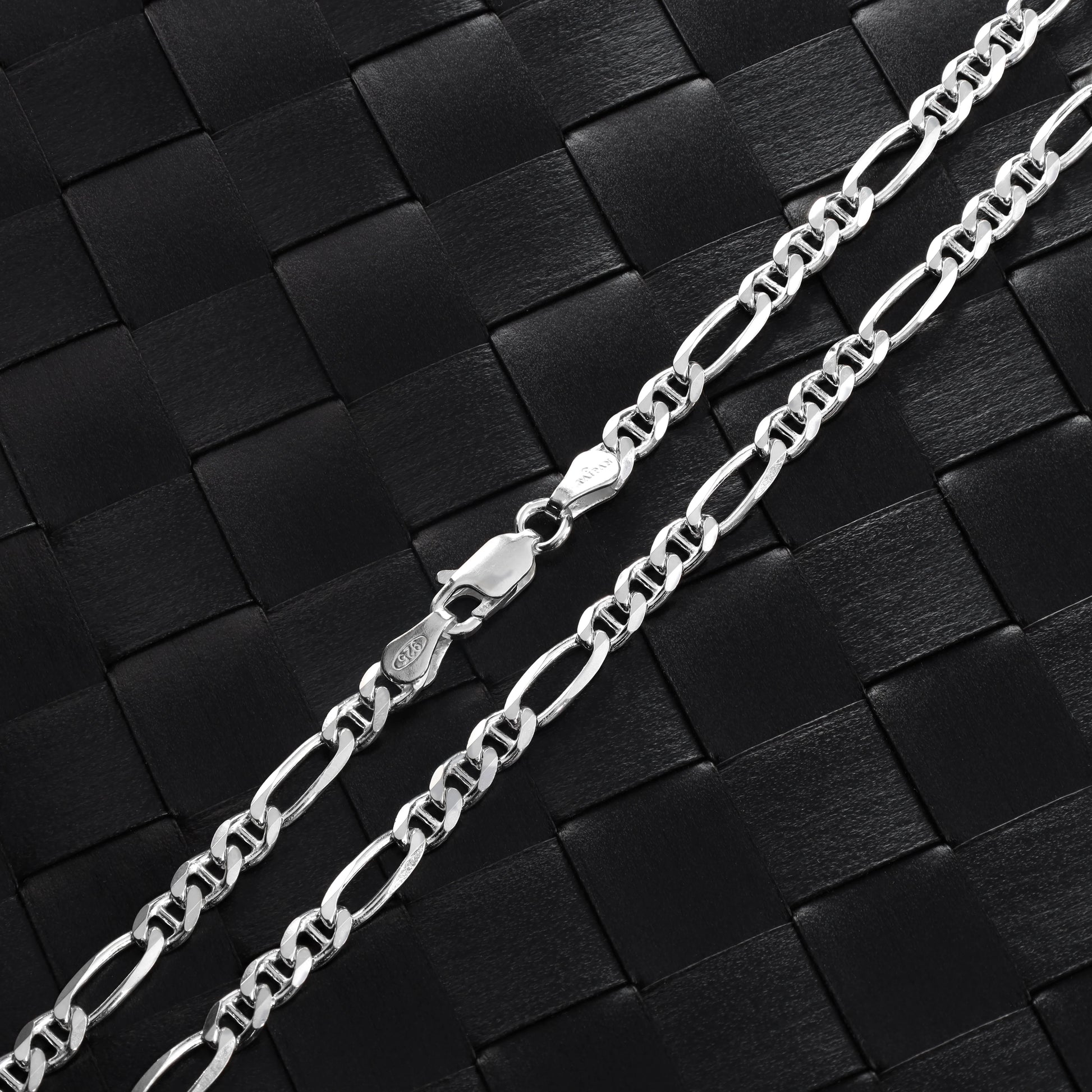 Figarucci Kette 4mm breit 70cm lang 925 Sterlingsilber Made in Italy (K598) - Taipan Schmuck
