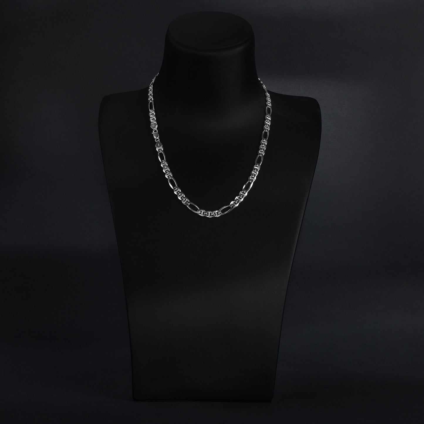 Figarucci Kette 7mm breit 55cm lang 925 Sterlingsilber Made in Italy (K607) - Taipan Schmuck