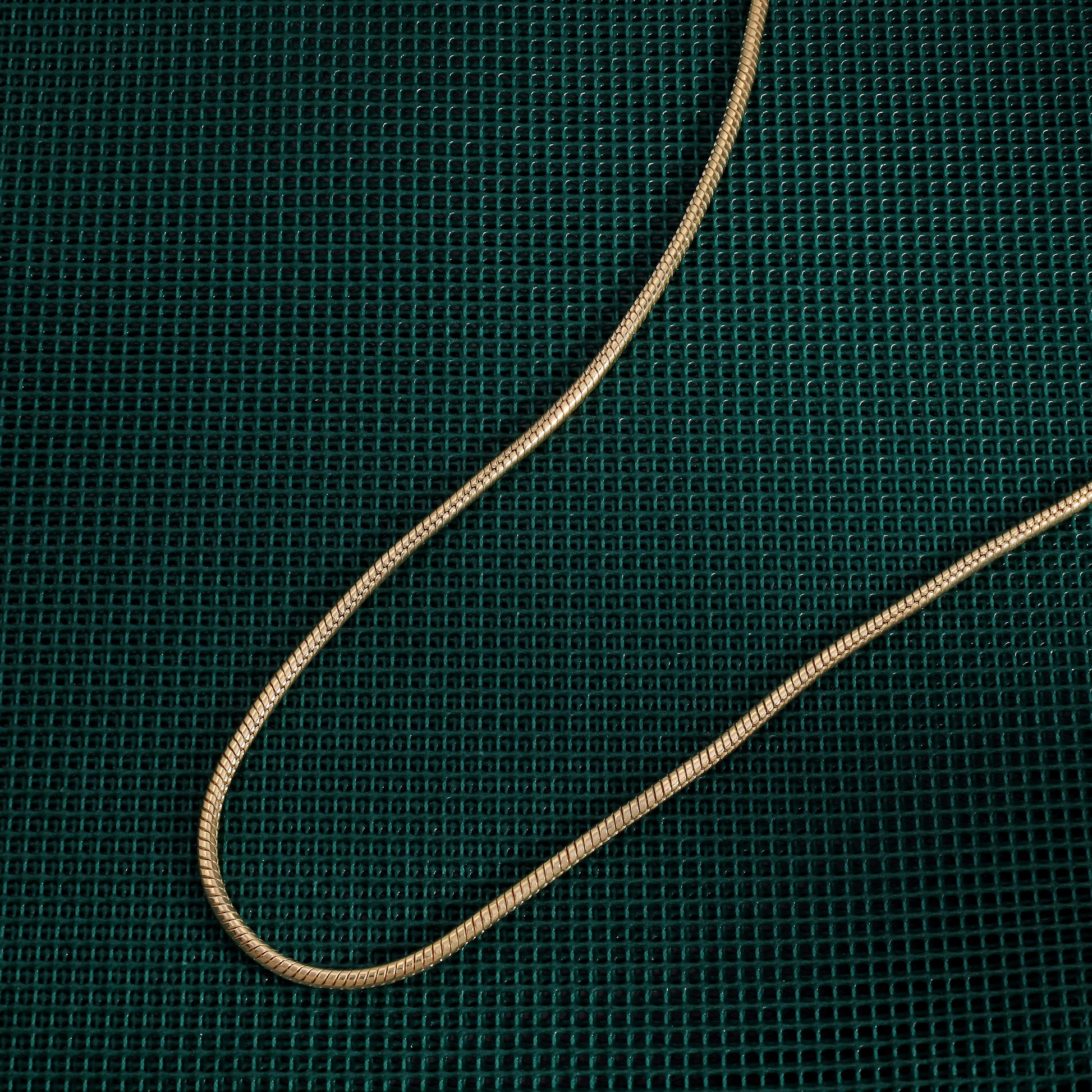 Vergoldete Snake Chain Schlangenkette 2,4mm 45cm lang 925 Sterling Silber (K809) - Taipan Schmuck