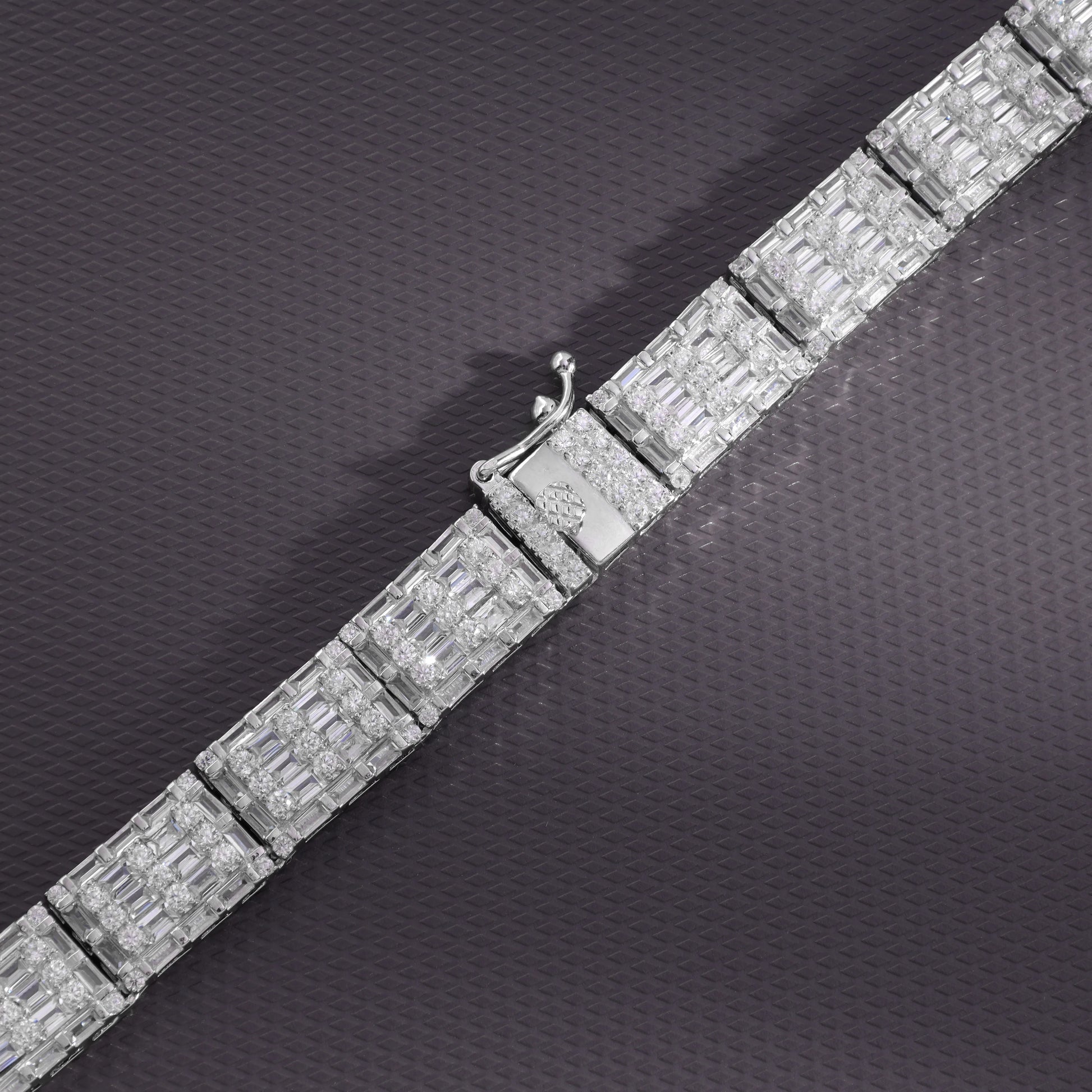 Iced Out Tennis chain 10,5mm breit 55cm lang aus 925 Sterling Silber (K869) - Taipan Schmuck